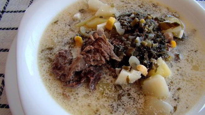 Рецепт зеленого борща со щавелем