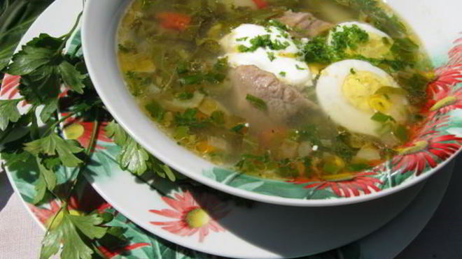 Рецепт зеленого борща