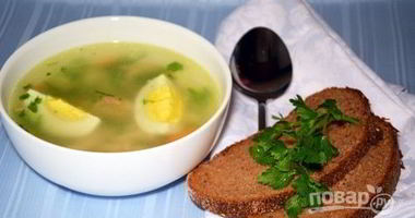 Рецепт Бульона с яйцом