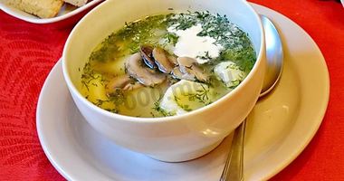 Рецепт Грибного супа на мясном бульоне