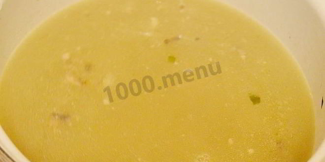 Рецепт грибного супа на мясном бульоне