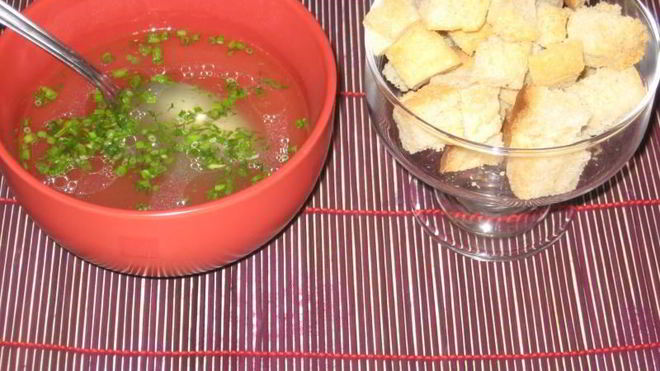 Рецепт крепкого бульона из мяса говядины