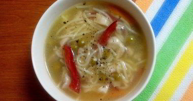 Рецепт Куриного супа на овощном бульоне