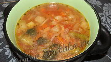Рецепт овощного супа