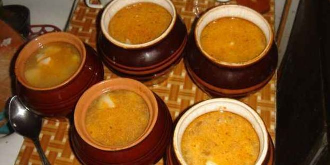 Рецепт пельменей в горшочках с печенью и бульоном