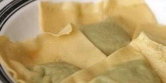 Рецепт равиолей с зеленым горошком в лимонном бульоне