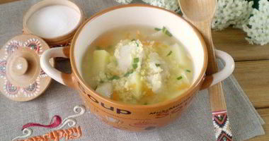 Рецепт Супа на рыбном бульоне