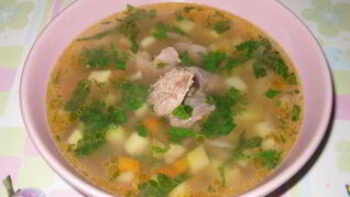 Рецепт Супа на свином бульоне