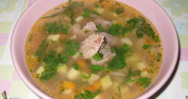 Рецепт Супа на свином бульоне