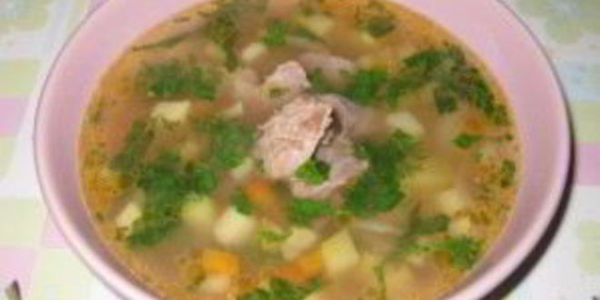 Рецепт супа на свином бульоне