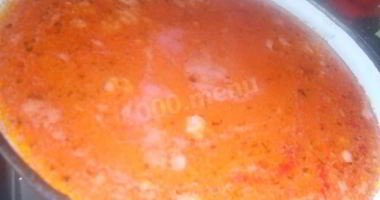 Рецепт Вкусного борща на курином бульоне с курицей