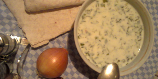 Рецепт довги — супа из зелени на кефире