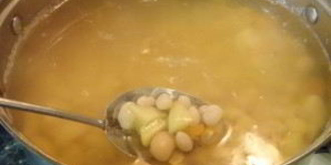 Рецепт фасолевого супа с яйцом