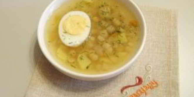 Рецепт фасолевого супа с яйцом