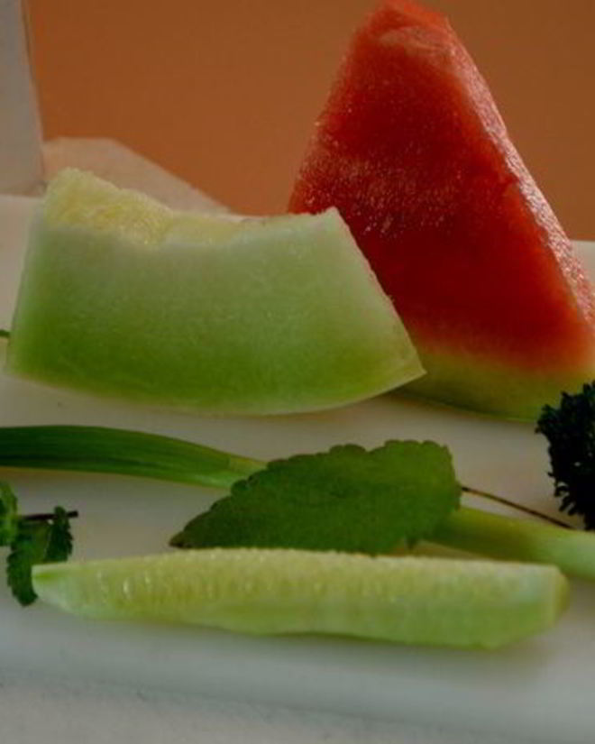 Рецепт арбузна-дынного гаспачо