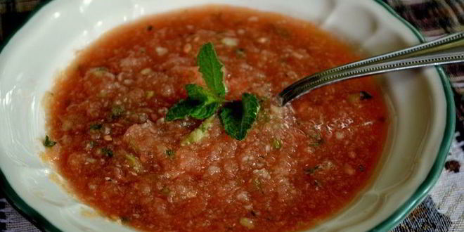 Рецепт арбузна-дынного гаспачо