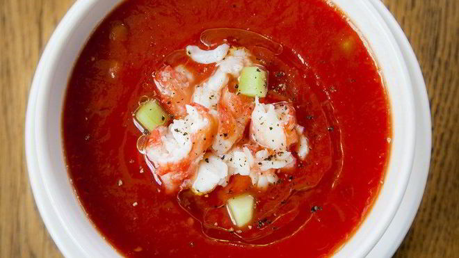 Рецепт гаспачо с камчатским крабом