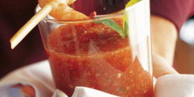 Рецепт Гаспачо с креветками