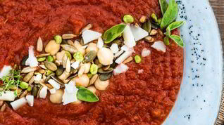 Рецепт Гаспачо с семечками