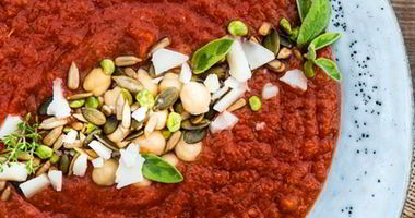 Рецепт Гаспачо с семечками