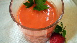 Рецепт Клубнично-томатного гаспачо