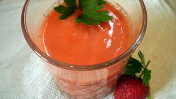 Рецепт Клубнично-томатного гаспачо