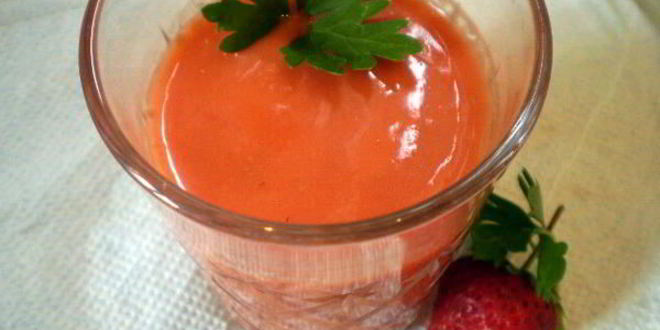 Рецепт Клубнично-томатного гаспачо