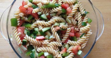 Рецепт Овощного салата Гаспачо с макаронами