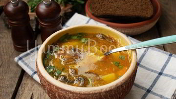 Рецепт Горохова-грибного суп