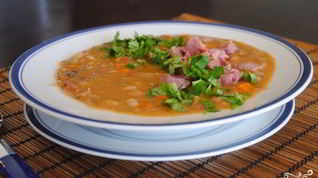 Рецепт Горохового супа из свиной рульки