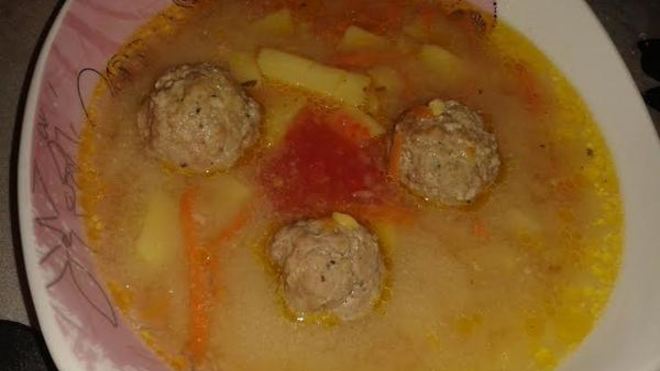 Рецепт горохового супа с фрикадельками