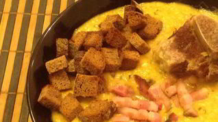 Рецепт Горохового супа с говядиной и беконом