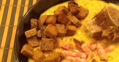 Рецепт Горохового супа с говядиной и беконом