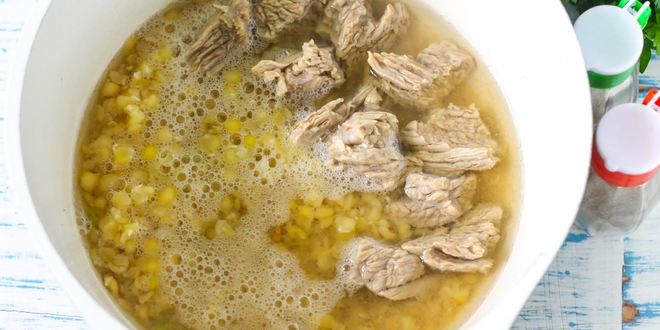 Рецепт горохового супа с говядиной