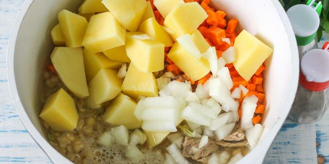 Рецепт горохового супа с говядиной