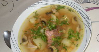 Рецепт Горохового супа с грибами