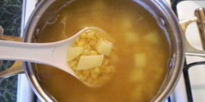 Рецепт горохового супа с картофелем