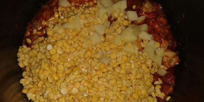 Рецепт горохового супа с колбасным сыром