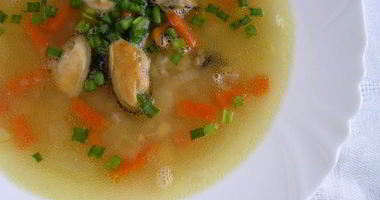 Рецепт Горохового супа с мидиями