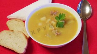 Рецепт Горохового супа с мясом свинины
