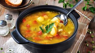 Рецепт Горохового супа с охотничьими колбасками