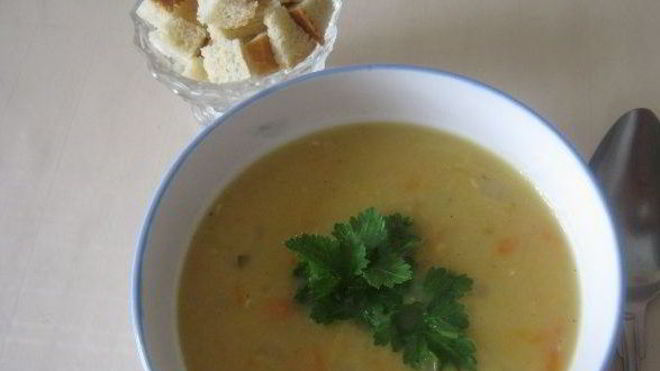 Рецепт горохового супа с ребрами