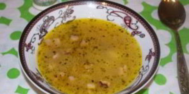 Рецепт горохового супа с салом