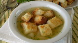 Рецепт Горохового супа с сухариками