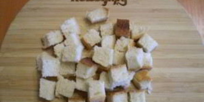 Рецепт горохового супа с сухариками