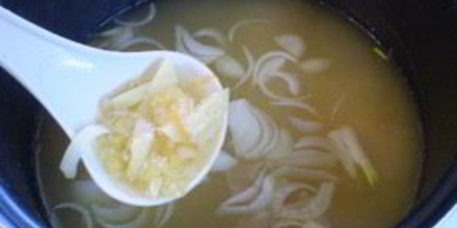 Рецепт горохового супа с сухариками