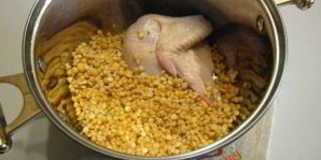 Рецепт горохового супа с цыпленком