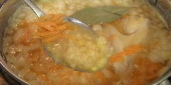 Рецепт горохового супа с цыпленком