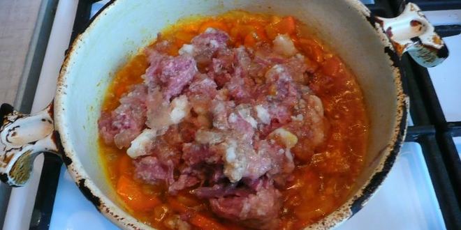 Рецепт горохового супа с тушенкой