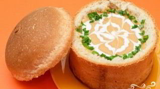 Рецепт Горохового супа в хлебе